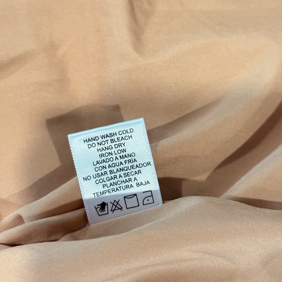 Love Tree Womens Dress Brown Crochet Waist Ruffle Hem Spaghetti Strap L - Picture 10 of 13